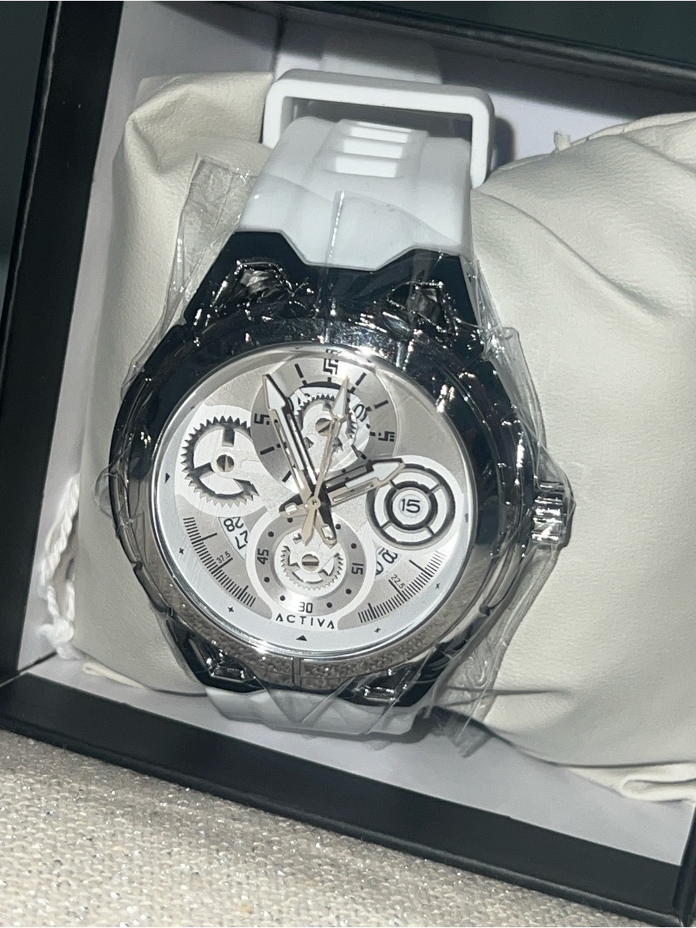Activa Drift X by Invicta Men’s White Silicone Chronograph Watch
